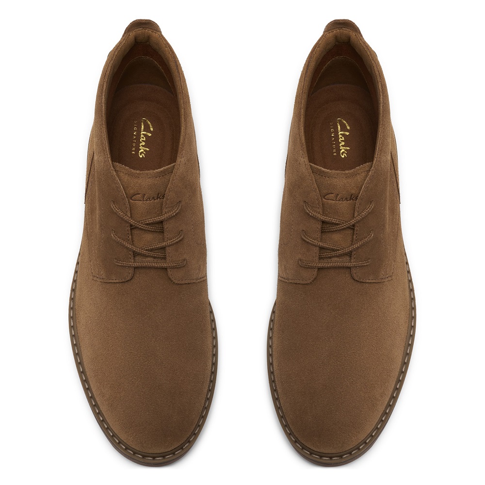 CLARKS</br>Clarks NEWFORD MID Ανδρικά Μποτάκια Πούρο Suede CLARKS</br>Clarks NEWFORD MID Ανδρικά Μποτάκια Πούρο Suede