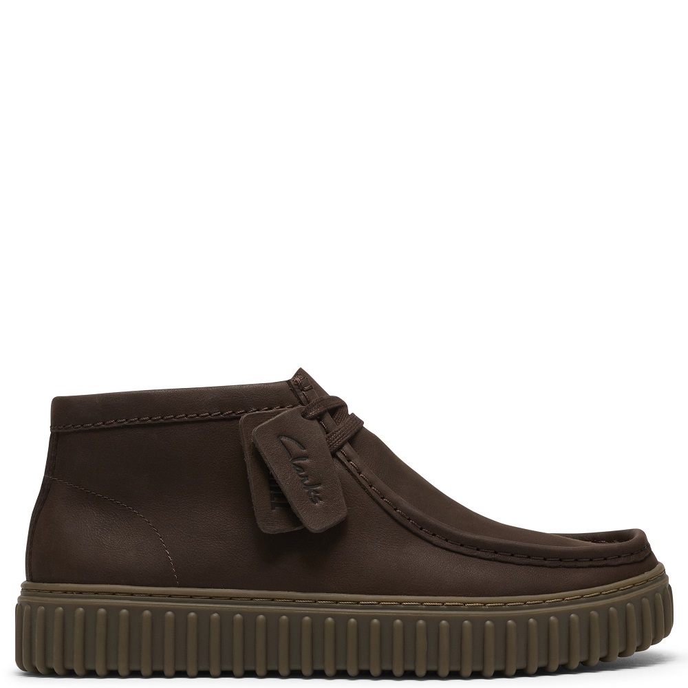 CLARKS</br>Clarks TORHILL HI Ανδρικά Μποτάκια Καφέ Δέρμα CLARKS</br>Clarks TORHILL HI Ανδρικά Μποτάκια Καφέ Δέρμα