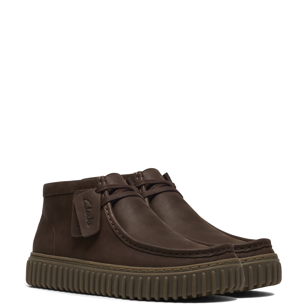 CLARKS</br>Clarks TORHILL HI Ανδρικά Μποτάκια Καφέ Δέρμα CLARKS</br>Clarks TORHILL HI Ανδρικά Μποτάκια Καφέ Δέρμα