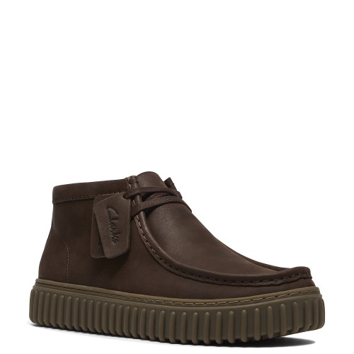 Clarks TORHILL HI Ανδρικά Μποτάκια Καφέ Δέρμα Clarks TORHILL HI Ανδρικά Μποτάκια Καφέ Δέρμα