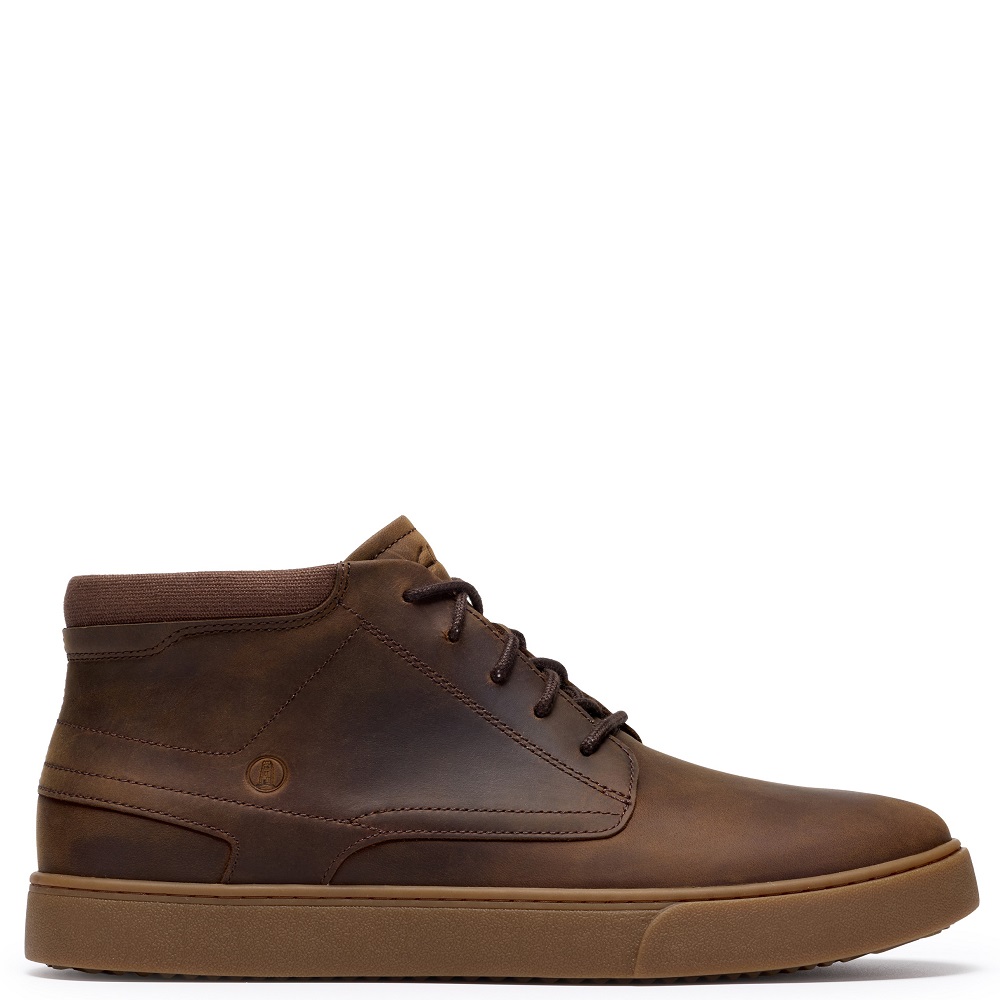 CLARKS</br>Clarks LYDFORD MID Ανδρικά Μποτάκια Καφέ Δέρμα CLARKS</br>Clarks LYDFORD MID Ανδρικά Μποτάκια Καφέ Δέρμα