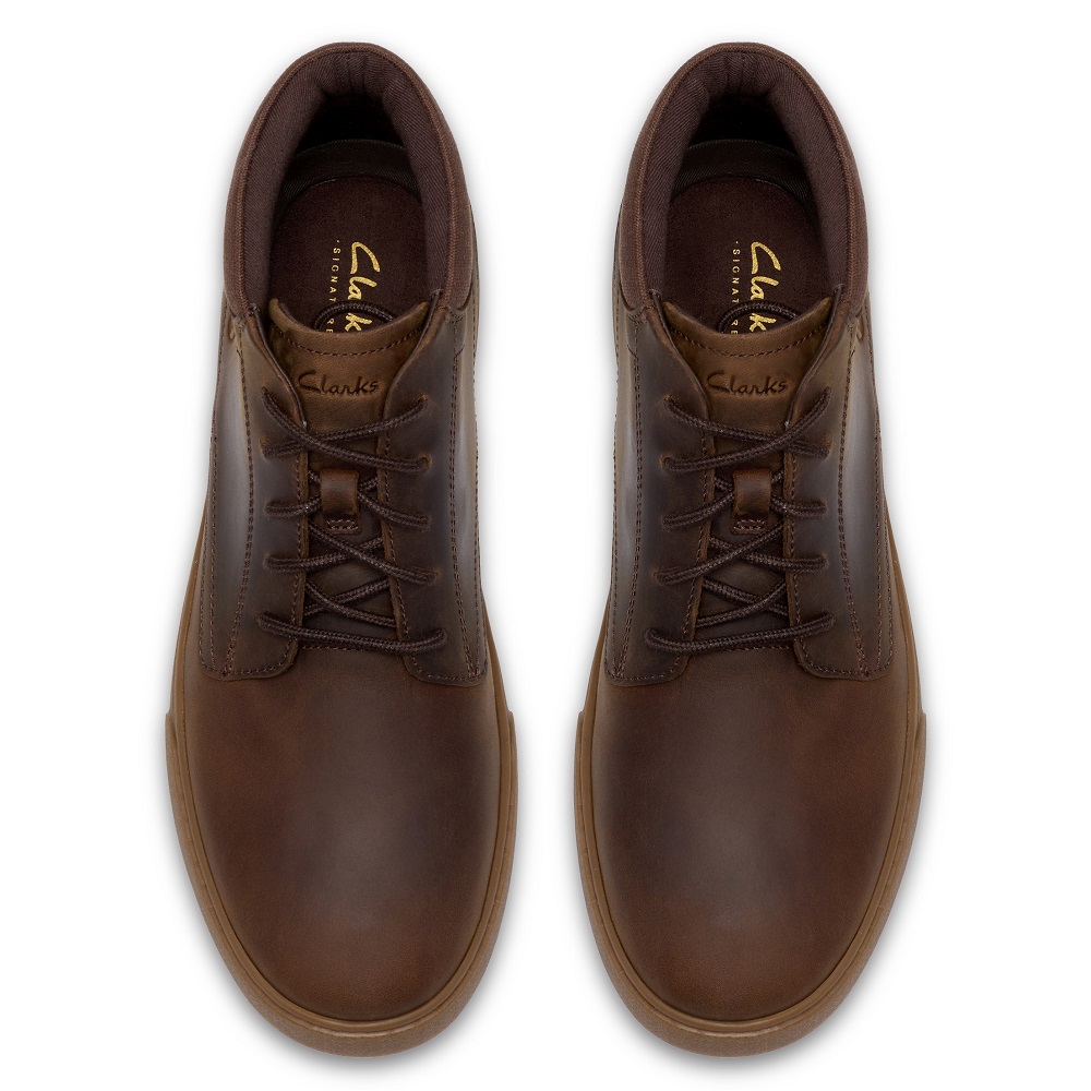 CLARKS</br>Clarks LYDFORD MID Ανδρικά Μποτάκια Καφέ Δέρμα CLARKS</br>Clarks LYDFORD MID Ανδρικά Μποτάκια Καφέ Δέρμα