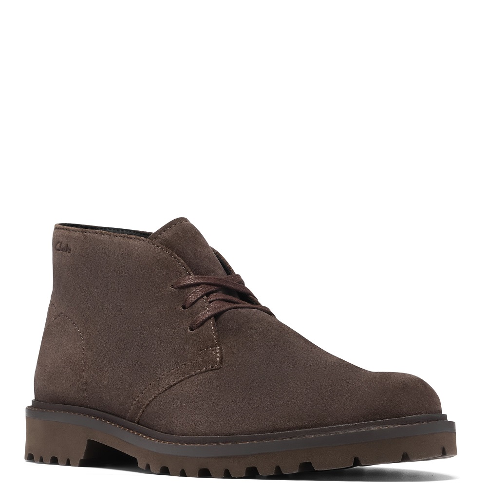 CLARKS</br>Clarks BERWICK DB Ανδρικά Μποτάκια Καφέ Suede CLARKS</br>Clarks BERWICK DB Ανδρικά Μποτάκια Καφέ Suede