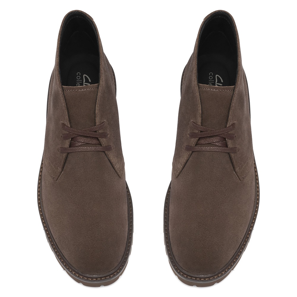 CLARKS</br>Clarks BERWICK DB Ανδρικά Μποτάκια Καφέ Suede CLARKS</br>Clarks BERWICK DB Ανδρικά Μποτάκια Καφέ Suede