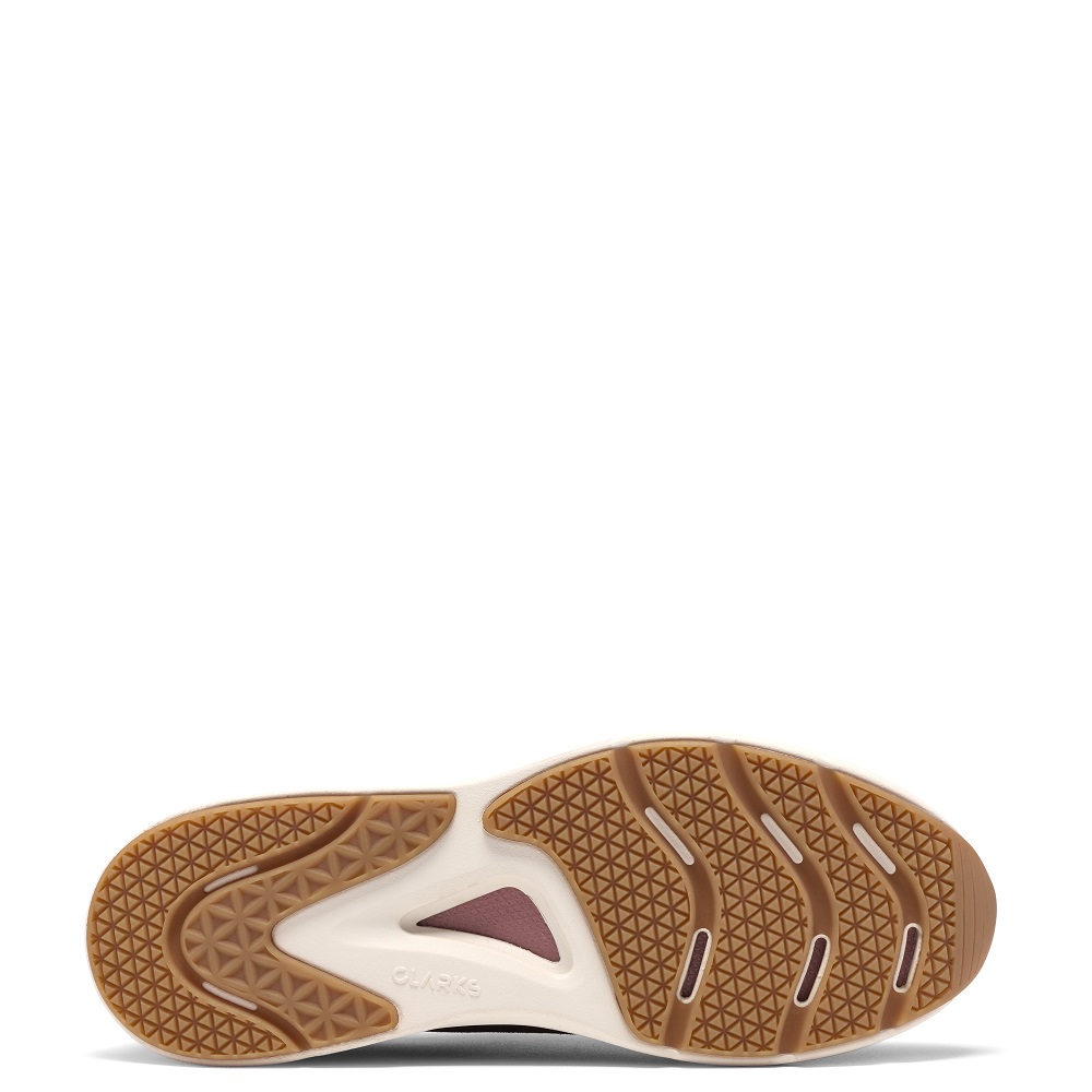 CLARKS</br>Clarks CODE R RUN Γυναικεία Sneakers Μπορντό Suede CLARKS</br>Clarks CODE R RUN Γυναικεία Sneakers Μπορντό Suede