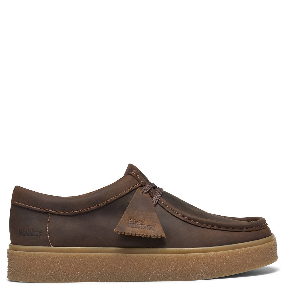 CLARKS</br>Clarks BOXBEE WALLA Ανδρικά Δετά Παπούτσια Καφέ Δέρμα CLARKS</br>Clarks BOXBEE WALLA Ανδρικά Δετά Παπούτσια Καφέ Δέρμα