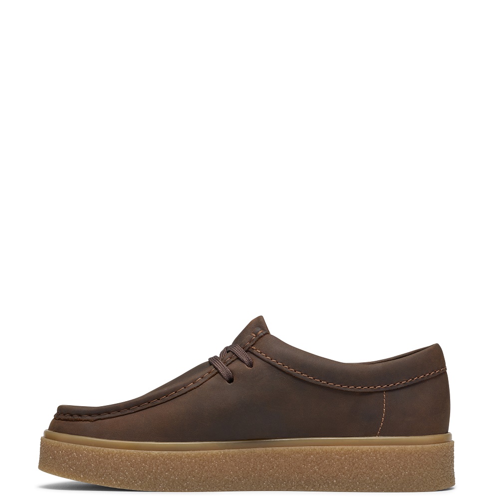 CLARKS</br>Clarks BOXBEE WALLA Ανδρικά Δετά Παπούτσια Καφέ Δέρμα CLARKS</br>Clarks BOXBEE WALLA Ανδρικά Δετά Παπούτσια Καφέ Δέρμα