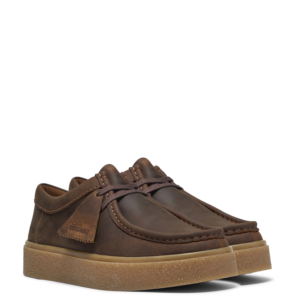 CLARKS</br>Clarks BOXBEE WALLA Ανδρικά Δετά Παπούτσια Καφέ Δέρμα CLARKS</br>Clarks BOXBEE WALLA Ανδρικά Δετά Παπούτσια Καφέ Δέρμα