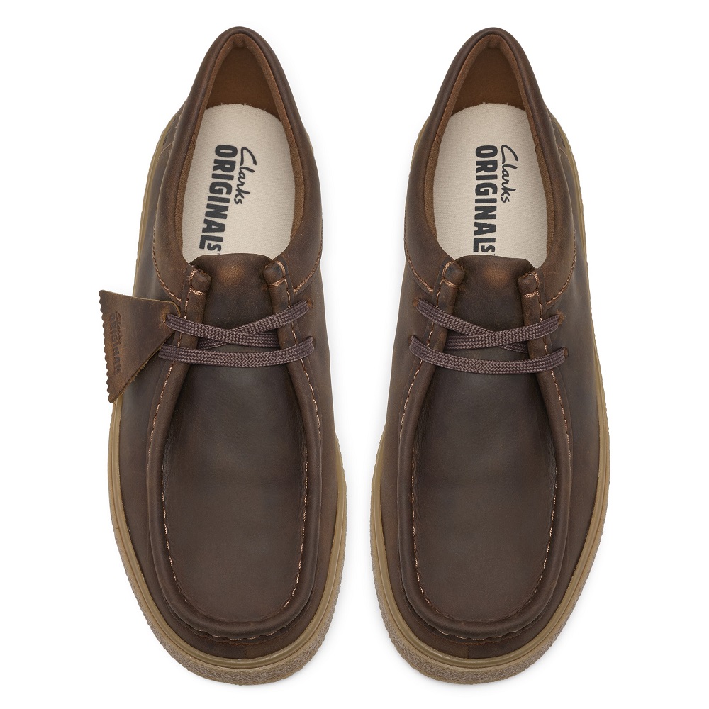 CLARKS</br>Clarks BOXBEE WALLA Ανδρικά Δετά Παπούτσια Καφέ Δέρμα CLARKS</br>Clarks BOXBEE WALLA Ανδρικά Δετά Παπούτσια Καφέ Δέρμα