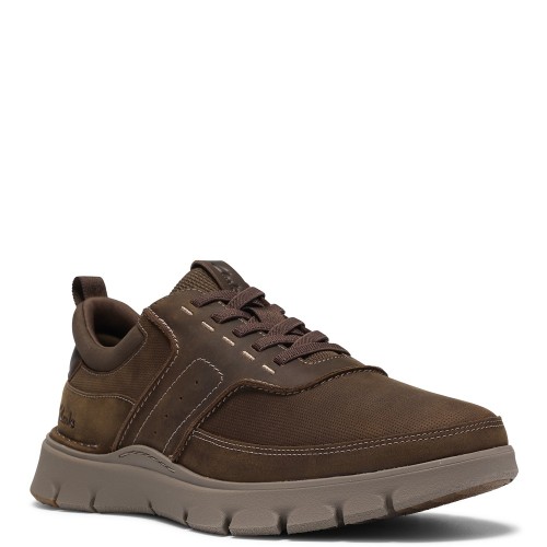 Clarks STEP365 STYLE Ανδρικά Δετά Παπούτσια Καφέ Δέρμα Clarks STEP365 STYLE Ανδρικά Δετά Παπούτσια Καφέ Δέρμα