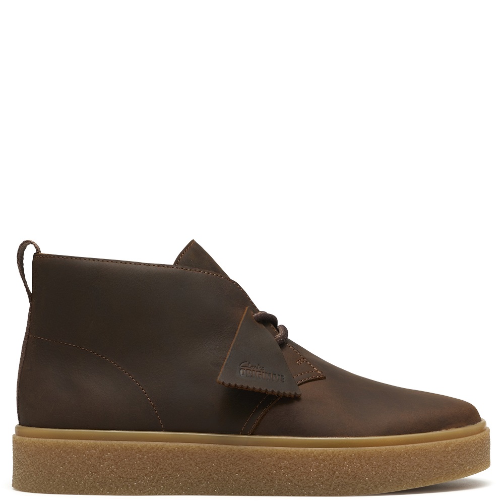 CLARKS</br>Clarks BOXBEE DESERT Ανδρικά Μποτάκια Καφέ Δέρμα