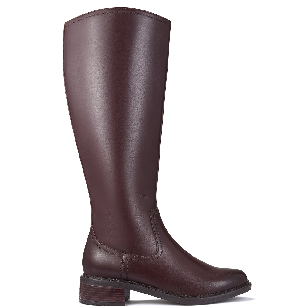 CLARKS</br>Clarks MAYE RIDE Γυναικείες Μπότες Καφέ Δέρμα