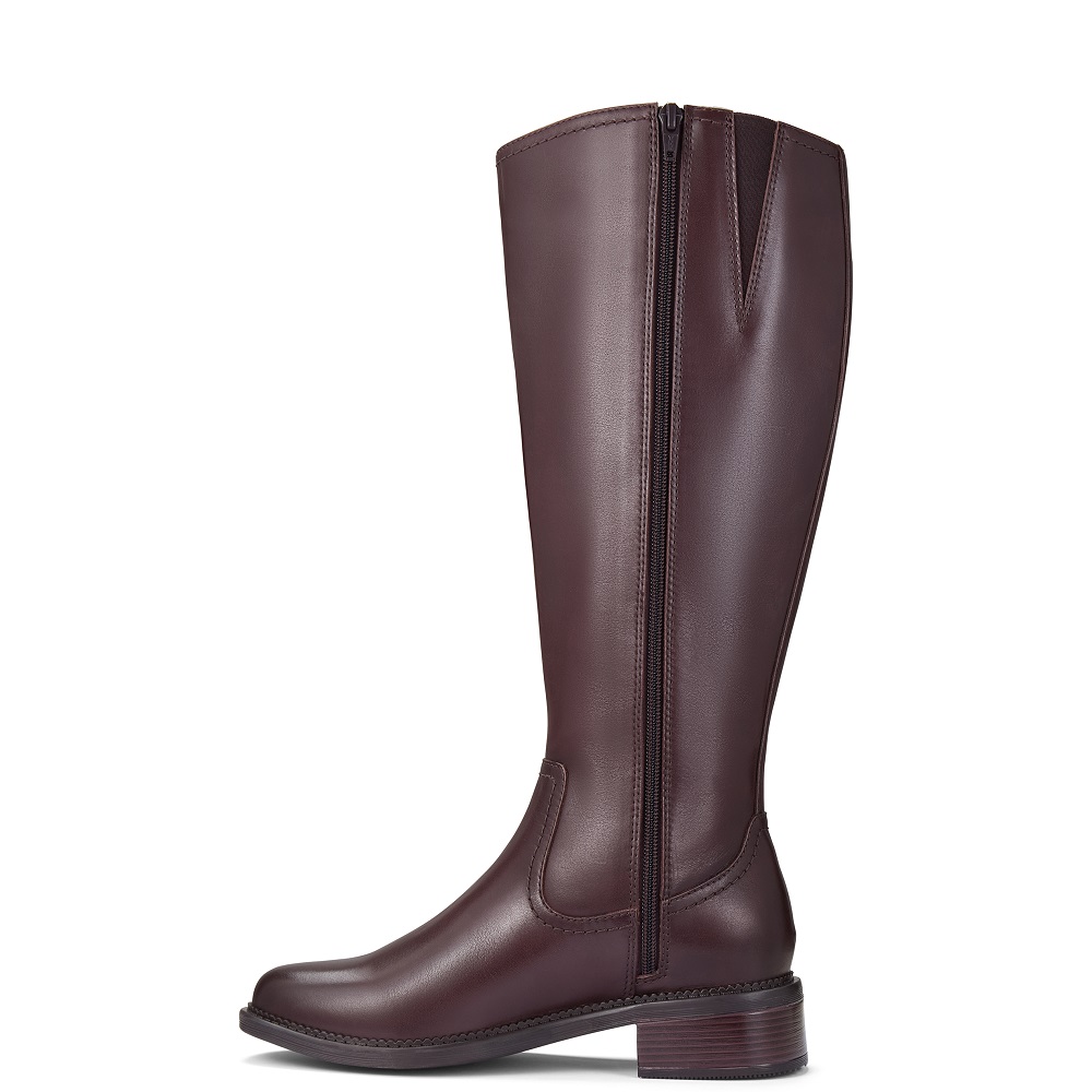 CLARKS</br>Clarks MAYE RIDE Γυναικείες Μπότες Καφέ Δέρμα