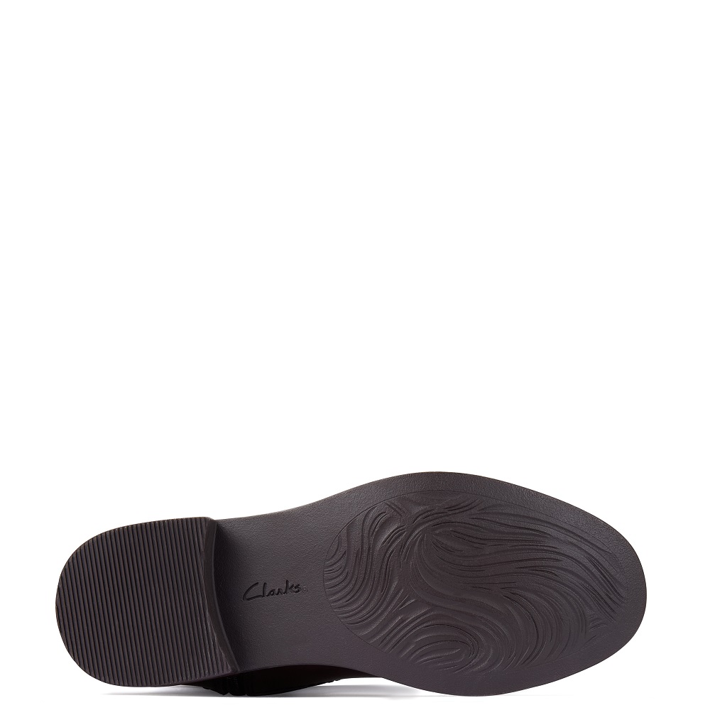 CLARKS</br>Clarks MAYE RIDE Γυναικείες Μπότες Καφέ Δέρμα
