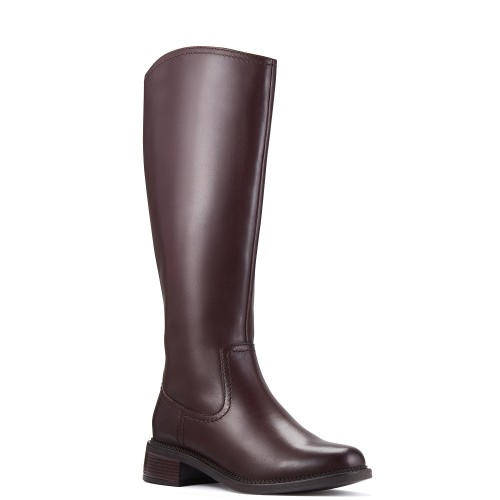 Clarks MAYE RIDE Γυναικείες Μπότες Καφέ Δέρμα Clarks MAYE RIDE Γυναικείες Μπότες Καφέ Δέρμα