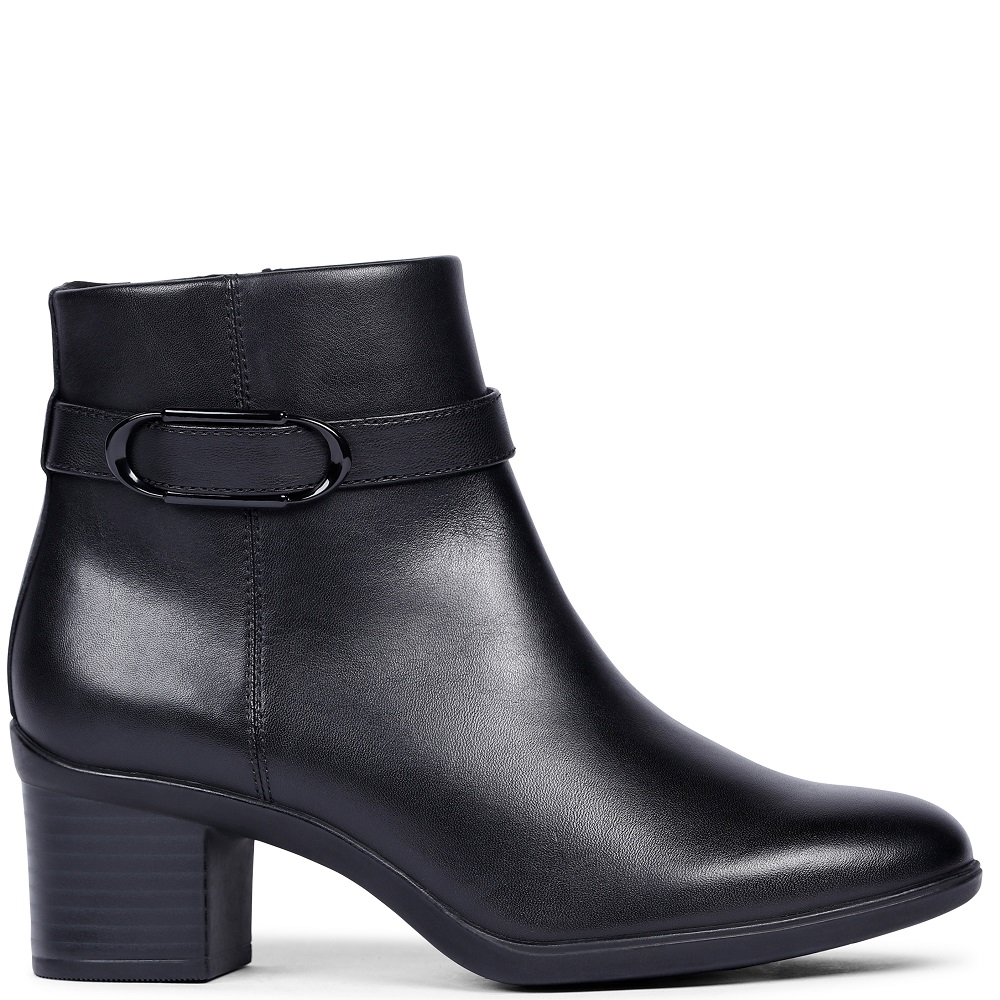 CLARKS</br>Clarks SHAYA STYLE Γυναικεία Μποτάκια Μαύρο Δέρμα Waterproof