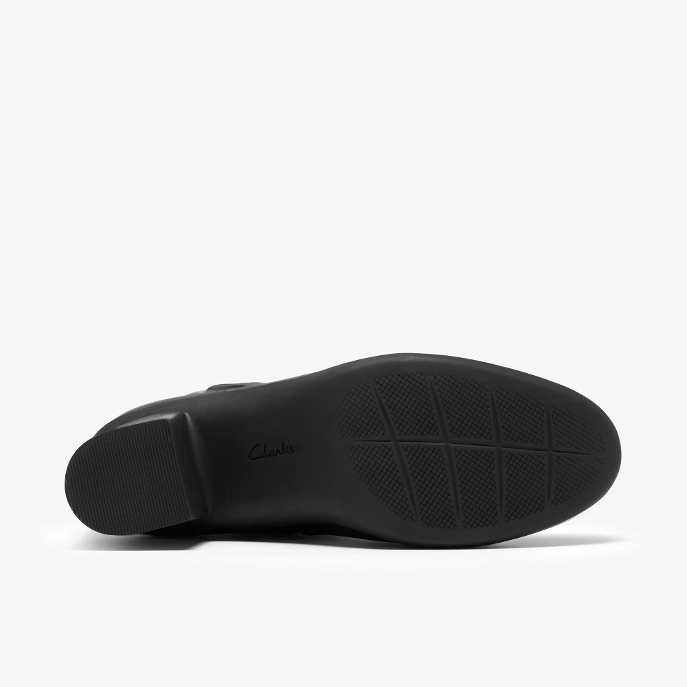 CLARKS</br>Clarks SHAYA STYLE Γυναικεία Μποτάκια Μαύρο Δέρμα Waterproof