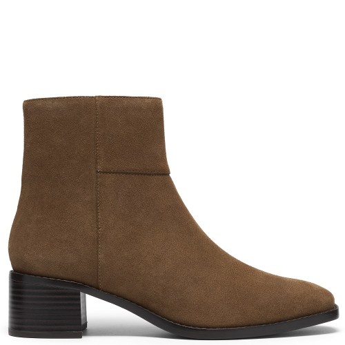 Clarks WRENN TOP Γυναικεία Μποτάκια Ταμπά Suede