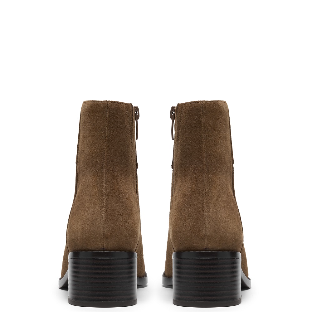 CLARKS</br>Clarks WRENN TOP Γυναικεία Μποτάκια Ταμπά Suede CLARKS</br>Clarks WRENN TOP Γυναικεία Μποτάκια Ταμπά Suede