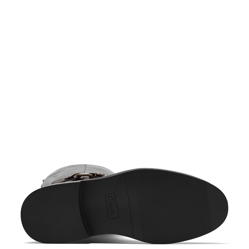 CLARKS</br>Clarks PREVIA BIT Γυναικείες Μπότες Καφέ Δέρμα CLARKS</br>Clarks PREVIA BIT Γυναικείες Μπότες Καφέ Δέρμα