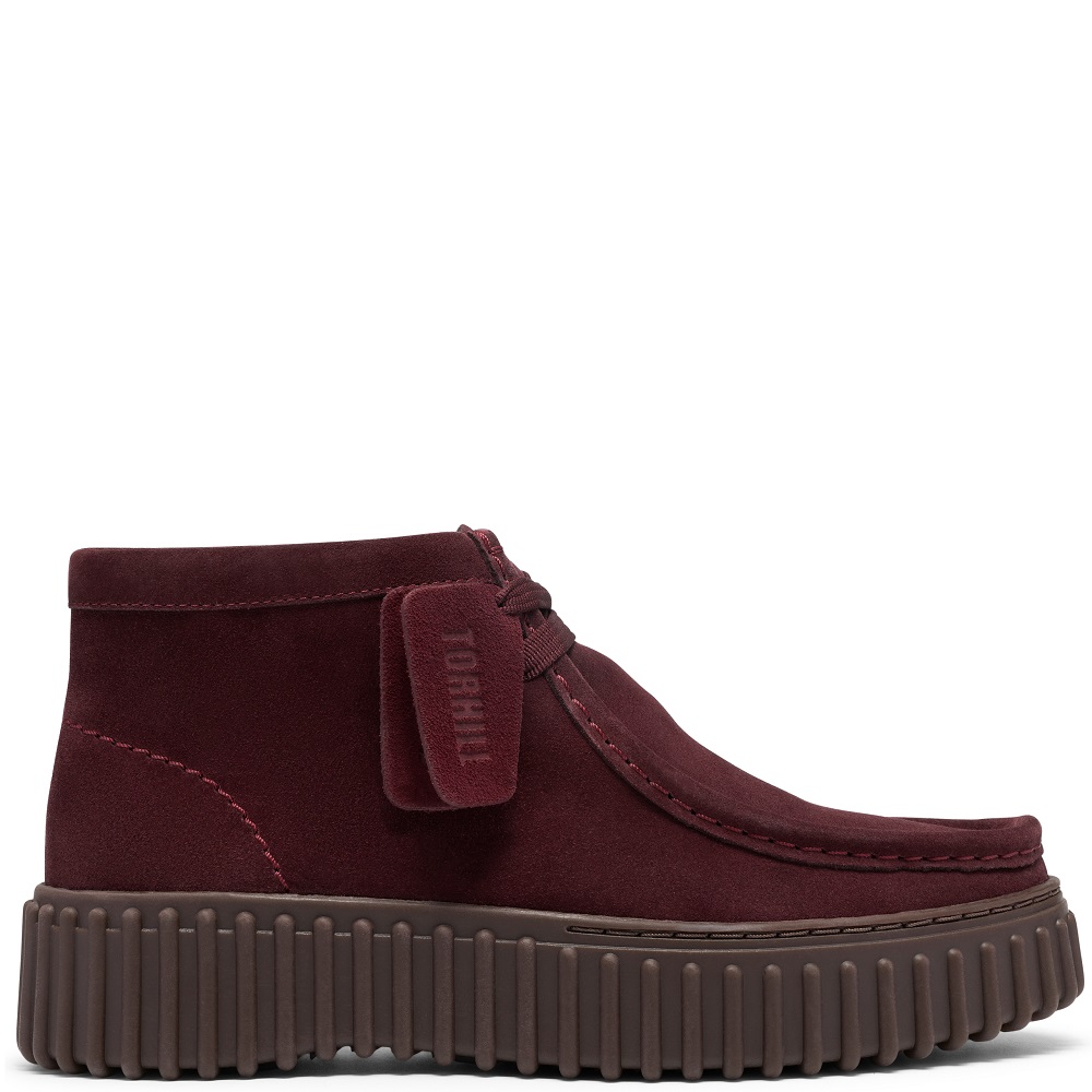 CLARKS</br>Clarks TORHILL MOSS Γυναικεία Μποτάκια Μπορντό Suede