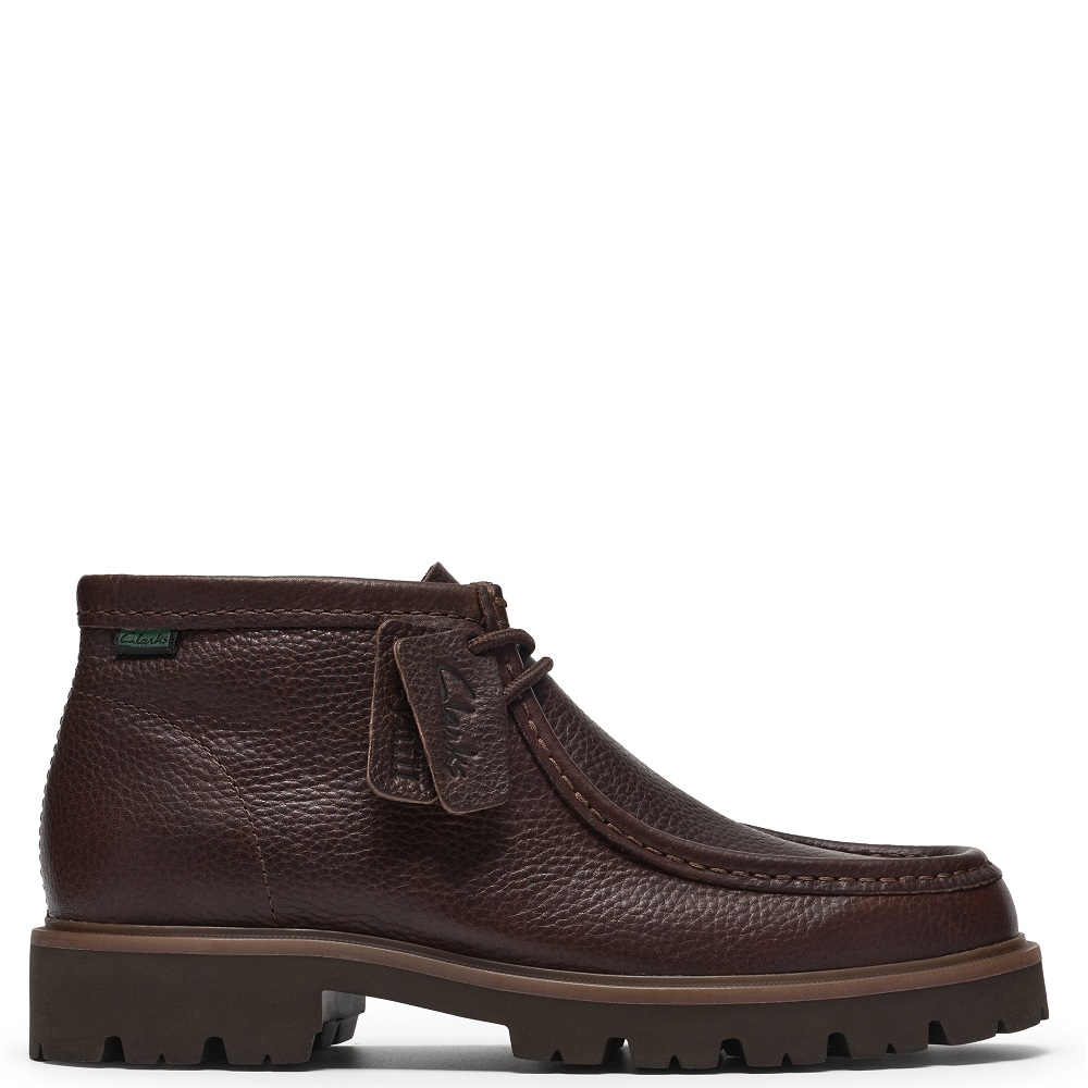 CLARKS</br>Clarks CLEYHILL TOP Ανδρικά Μποτάκια Καφέ Δέρμα CLARKS</br>Clarks CLEYHILL TOP Ανδρικά Μποτάκια Καφέ Δέρμα