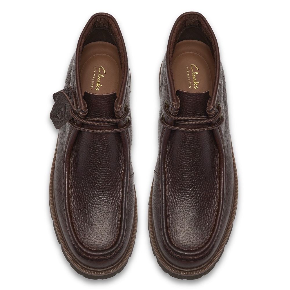 CLARKS</br>Clarks CLEYHILL TOP Ανδρικά Μποτάκια Καφέ Δέρμα CLARKS</br>Clarks CLEYHILL TOP Ανδρικά Μποτάκια Καφέ Δέρμα
