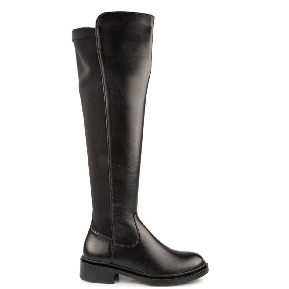 FM</br>FM 269-25 Γυναικείες Μπότες Μαύρο Δέρμα