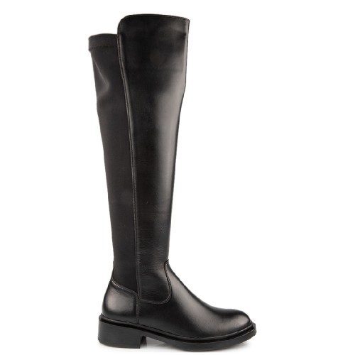 FM 269-25 Γυναικείες Μπότες Μαύρο Δέρμα