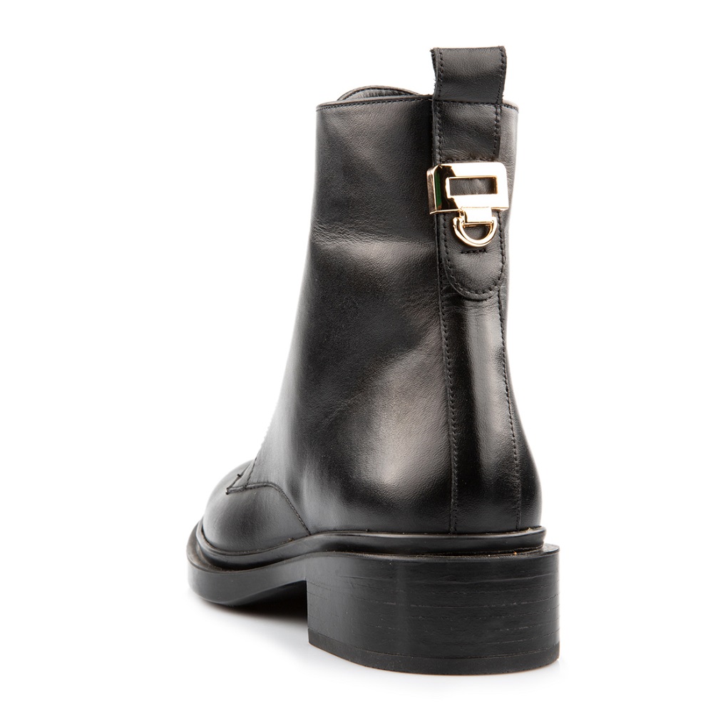 FM</br>FM 269-38 Γυναικεία Μποτάκια Μαύρο Δέρμα FM</br>FM 269-38 Γυναικεία Μποτάκια Μαύρο Δέρμα