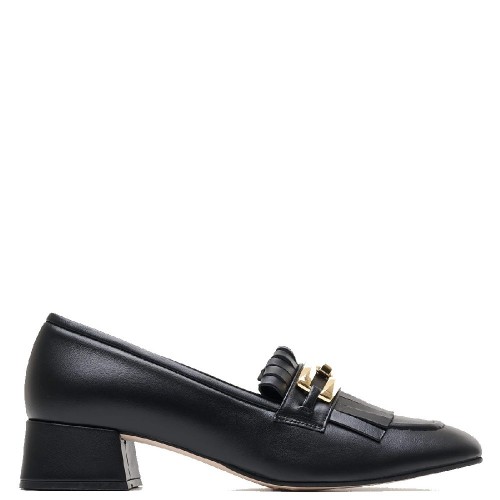 Γυναικείες Γόβες Μαύρο Δέρμα 302-06 FM