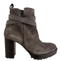 Γυναικεία Μποτάκια Γκρι Suede 3563 11 34 Alpe