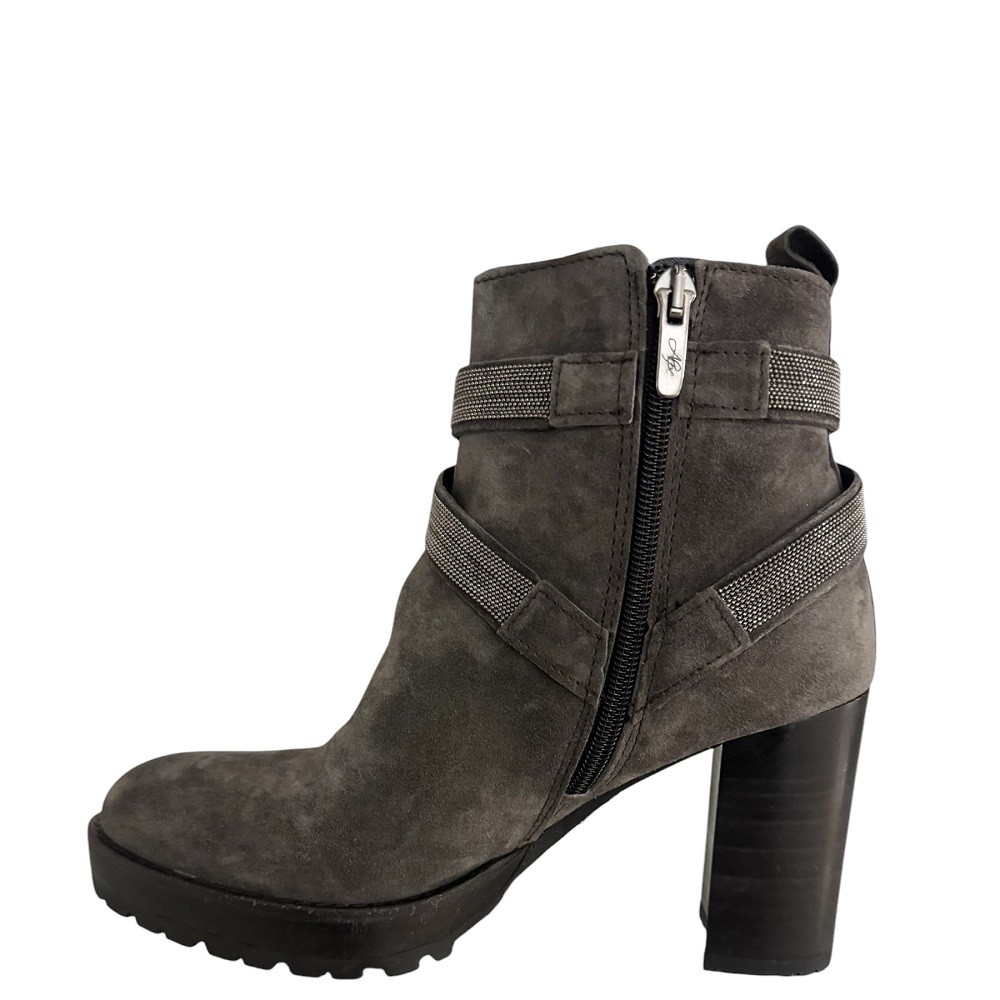 ALPE</br>Γυναικεία Μποτάκια Γκρι Suede 3563 11 34 Alpe