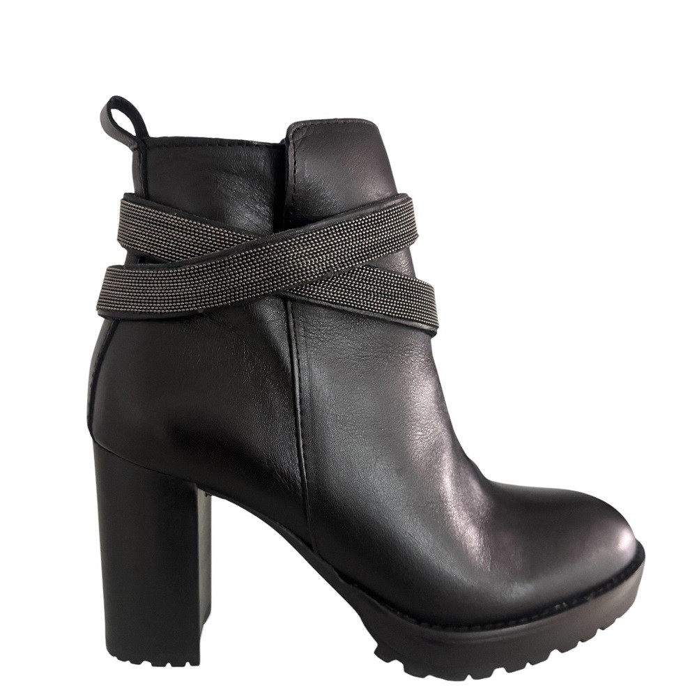 ALPE</br>Γυναικεία Μποτάκια Μαύρο Δέρμα 3563 20 05 Alpe
