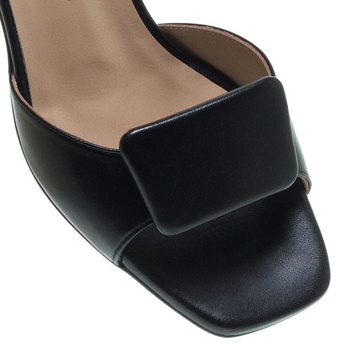 Γυναικεία Πέδιλα Μαύρο Δέρμα 35/36405 Mourtzi