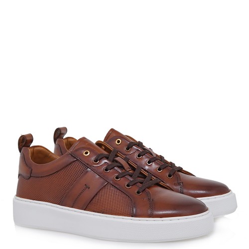 Ανδρικά Sneakers Ταμπά Δέρμα Στάμπα 36711-TEDROSO Renato Garini Ανδρικά Sneakers Ταμπά Δέρμα Στάμπα 36711-TEDROSO Renato Garini