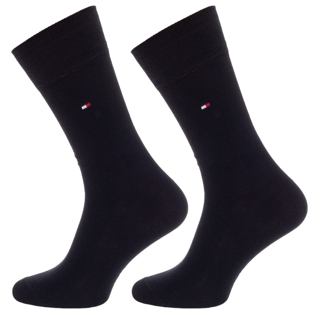 TOMMY HILFIGER</br>Tommy Hilfiger Men's Socks 2Pack 371111-200 Ανδρικές Κάλτσες Μαύρο TOMMY HILFIGER</br>Tommy Hilfiger Men's Socks 2Pack 371111-200 Ανδρικές Κάλτσες Μαύρο