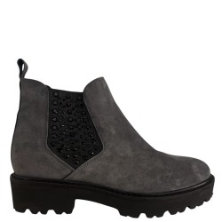 Γυναικεία Μποτάκια Γκρι Suede 3730 11 46 Alpe