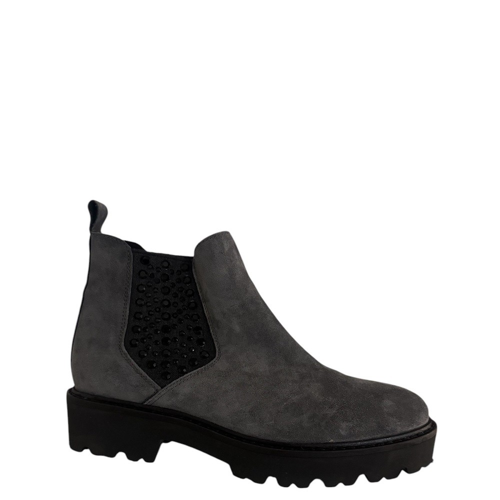 ALPE</br>Γυναικεία Μποτάκια Γκρι Suede 3730 11 46 Alpe