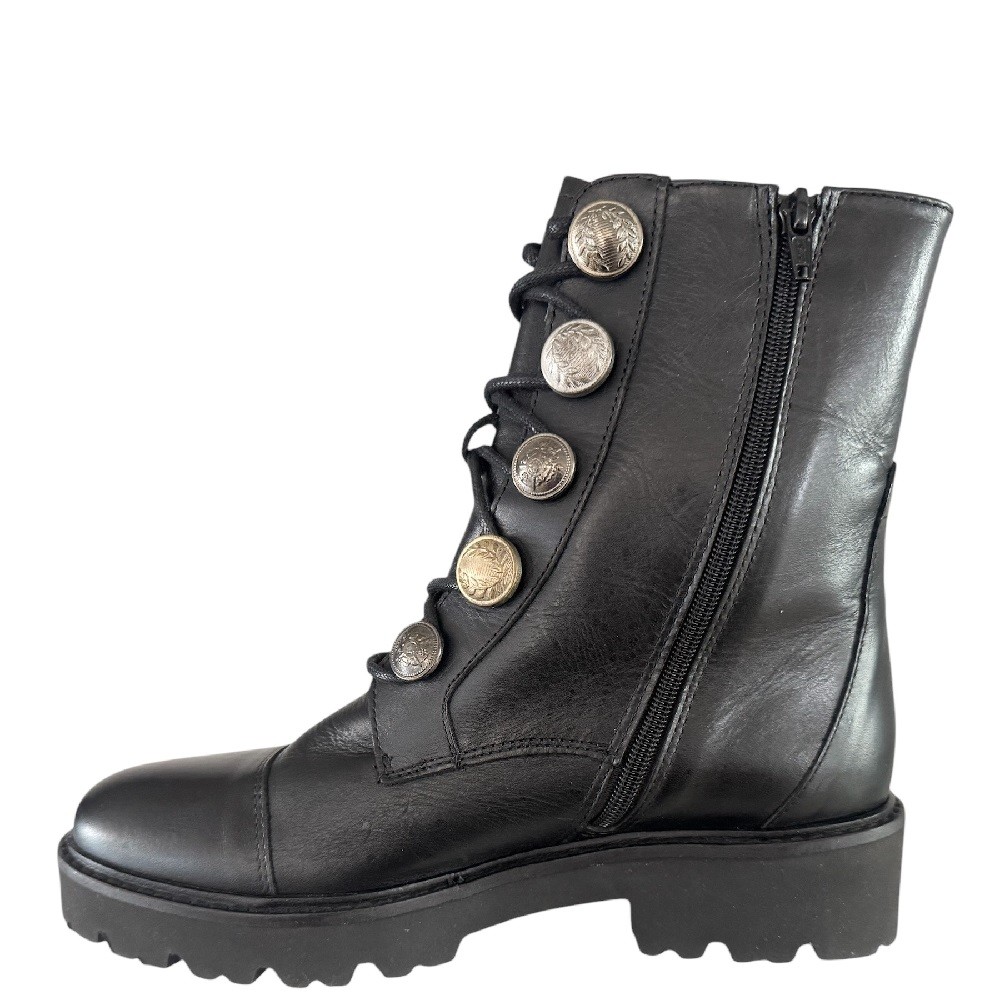 ALPE</br>Γυναικεία Μποτάκια Μαύρο Δέρμα 3732 04 05 Alpe