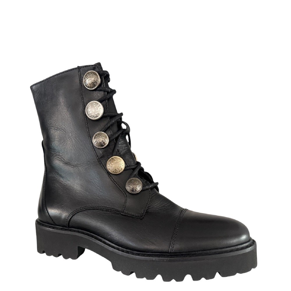 ALPE</br>Γυναικεία Μποτάκια Μαύρο Δέρμα 3732 04 05 Alpe