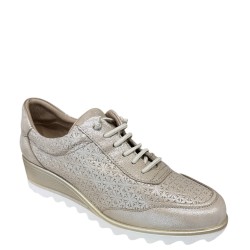 Γυναικεία Sneakers Μπεζ Δέρμα 4250 D' Chicas