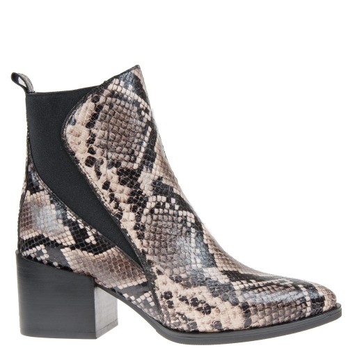 Γυναικεία Μποτάκια Animal Print Δέρμα 4354 58 96 Alpe