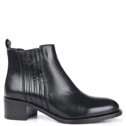 Γυναικεία Μποτάκια Μαύρο Δέρμα 4558 04 05 Alpe Γυναικεία Μποτάκια Μαύρο Δέρμα 4558 04 05 Alpe