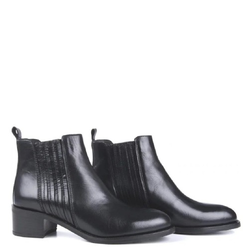 Γυναικεία Μποτάκια Μαύρο Δέρμα 4558 04 05 Alpe Γυναικεία Μποτάκια Μαύρο Δέρμα 4558 04 05 Alpe