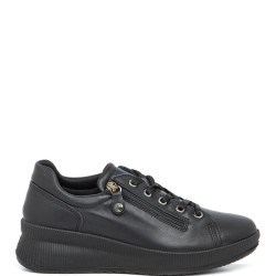 Γυναικεία Sneakers Μαύρο Δέρμα 456500 Imac