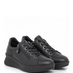 Γυναικεία Sneakers Μαύρο Δέρμα 456500 Imac