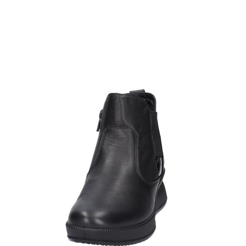 Γυναικεία Μποτάκια Μαύρο Δέρμα 456510 Imac