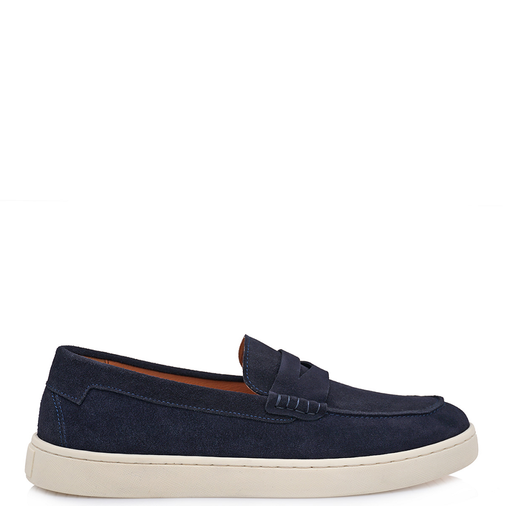 ISAAC ROMA</br>Ανδρικά Μοκασίνια/Loafers Μπλε Suede 480-A1 Isaac Roma ISAAC ROMA</br>Ανδρικά Μοκασίνια/Loafers Μπλε Suede 480-A1 Isaac Roma