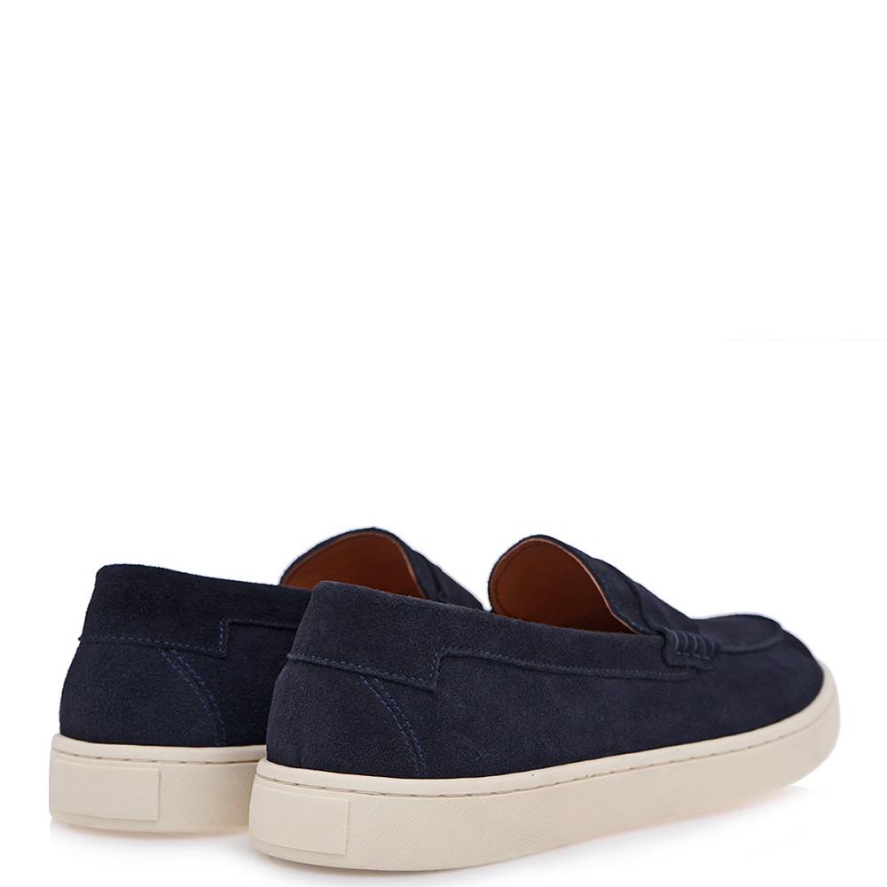 ISAAC ROMA</br>Ανδρικά Μοκασίνια/Loafers Μπλε Suede 480-A1 Isaac Roma ISAAC ROMA</br>Ανδρικά Μοκασίνια/Loafers Μπλε Suede 480-A1 Isaac Roma
